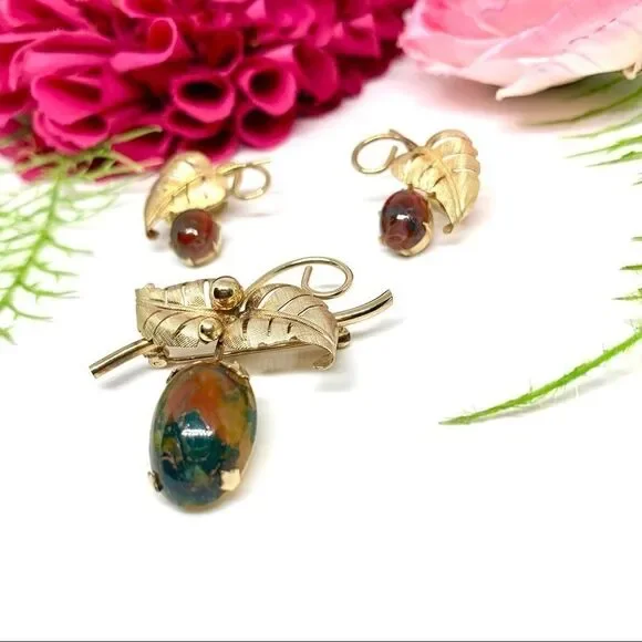 VINTAGE⚜️WINARD 12K GF & Genuine Gemstone Set
